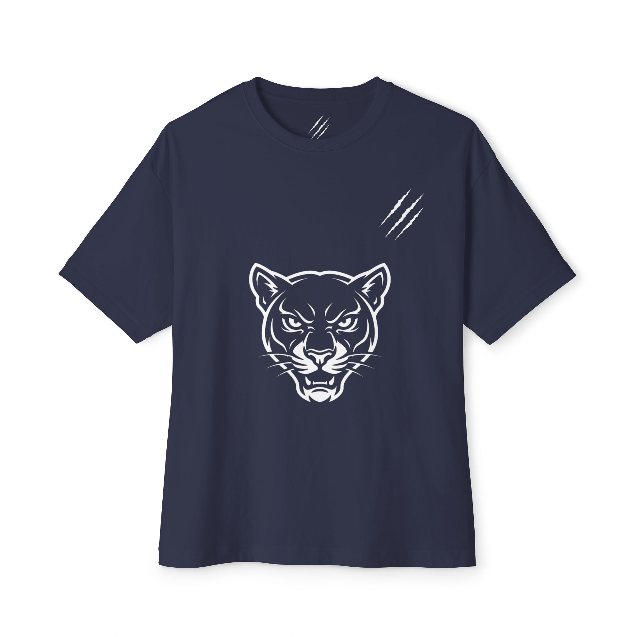 Panther Head & Claw Boxy Tee — Retro Pantherenz Graphic T-Shirt