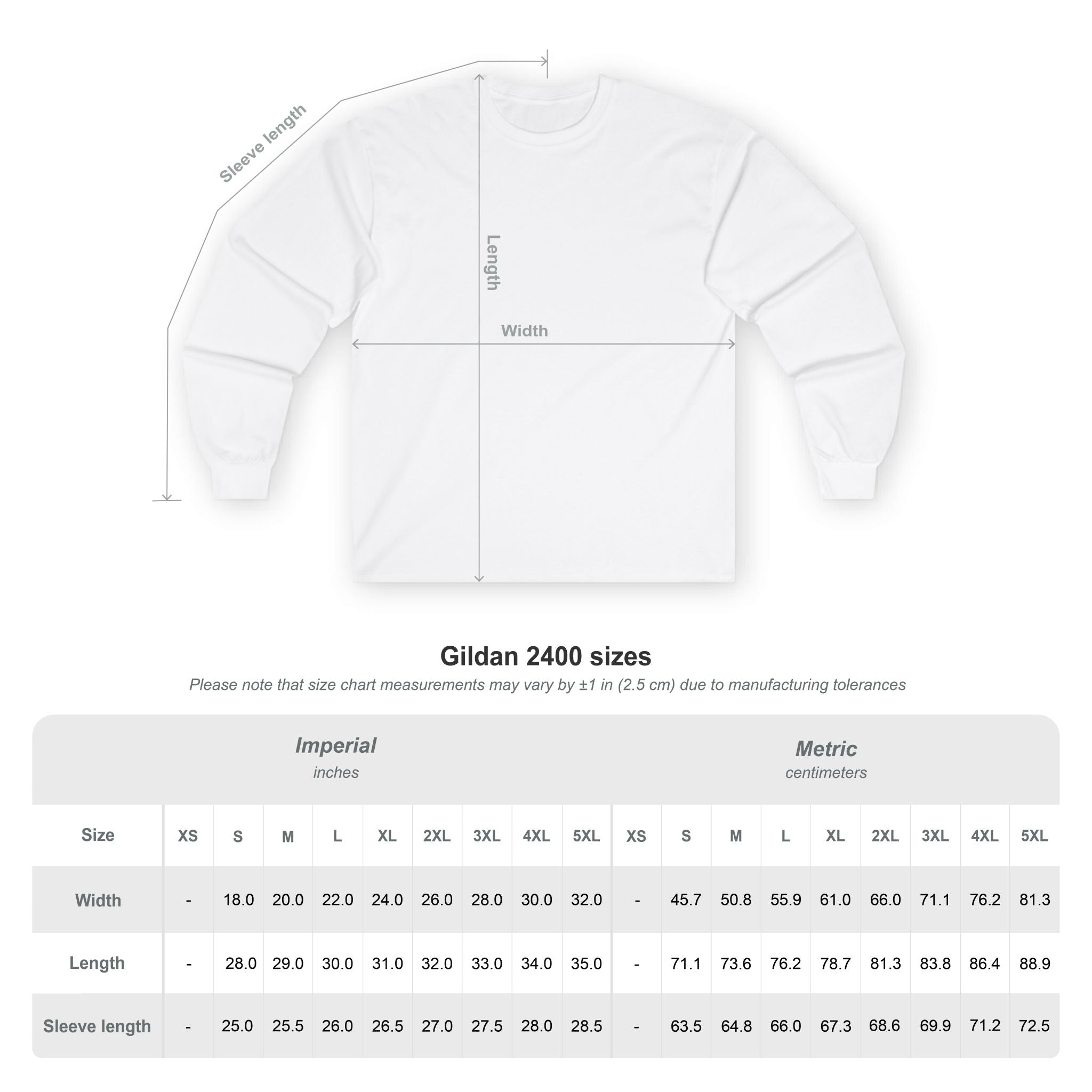 Panther Long Sleeve Tee — Minimalist Script Back Print