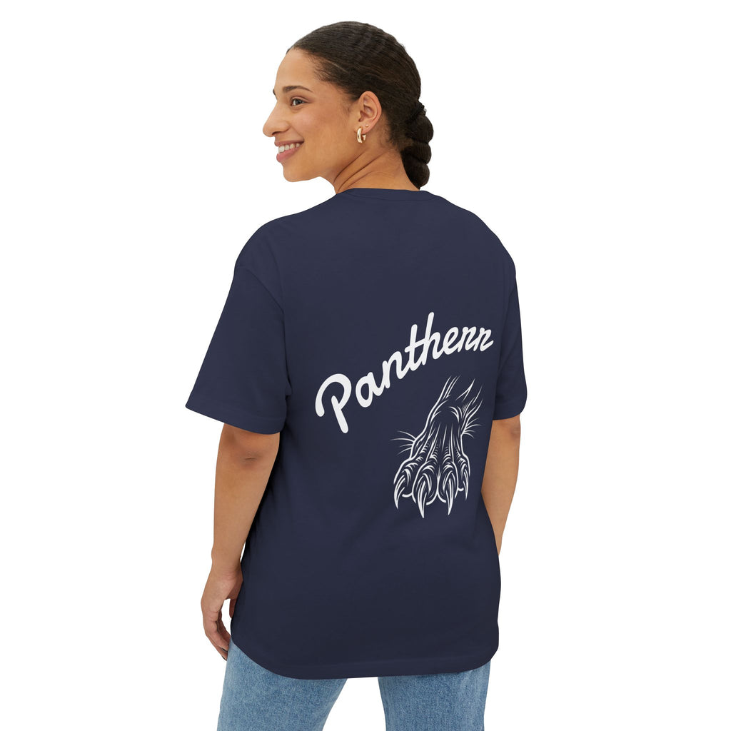 Panther Head & Claw Boxy Tee — Retro Pantherenz Graphic T-Shirt