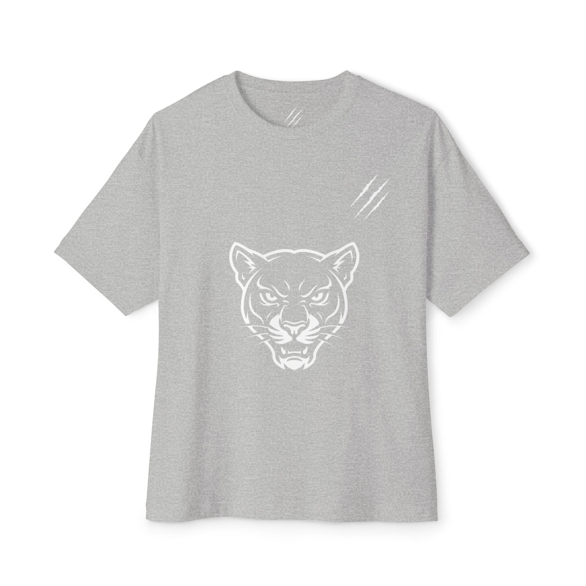 Panther Head & Claw Boxy Tee — Retro Pantherenz Graphic T-Shirt